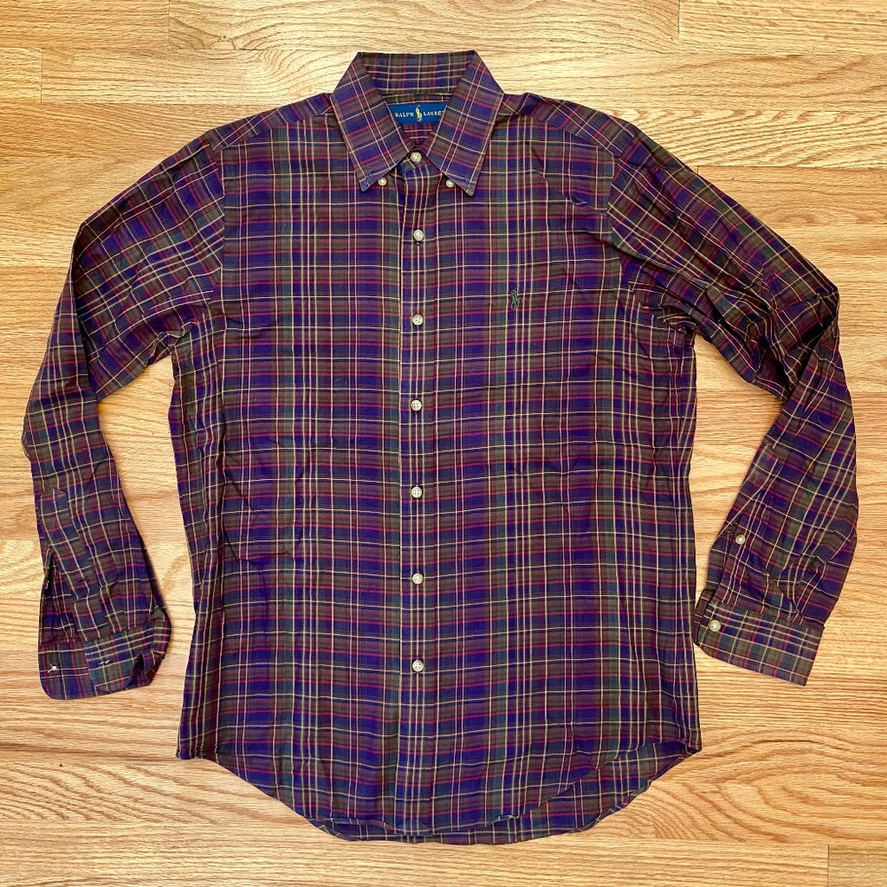 Ralph Lauren Button Down Shirt, Mens Size S